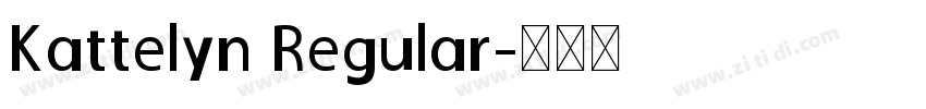 Kattelyn Regular字体转换